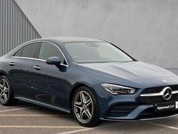 Denim blue metallic Used 2020 Mercedes CLA220 AMG Line Premium Plus Sedan | £22,490 (Fair price)