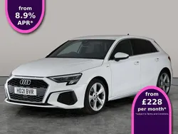 White Used 2021 Audi A3 Sportback S-Line Hatchback | £16,814 (Fair price)
