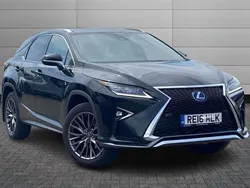 Graphite black Used 2016 Lexus RX450h Sport Line SUV | £21,799 (A bit pricey)