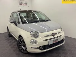 White and grey Used 2018 Fiat 500 Collezione Hatchback | £6,290 (Fair price)