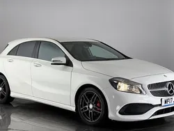 White Used 2017 Mercedes A160 AMG line Hatchback | £12,150 (Fair price)