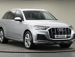 Silver Used 2021 Audi Q7 S-Line SUV | £43,600 (Fair price)