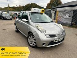 Silver Used 2008 Nissan Micra Acenta+ Hatchback | £2,290 (Good price)