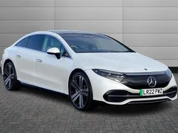 Diamond white Used 2022 Mercedes EQS450+ Exclusive Luxury Sedan | £53,394