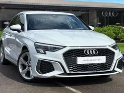 White Used 2023 Audi A3 S-Line Sedan | £25,419 (Fair price)