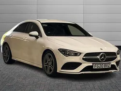 Polar white Used 2020 Mercedes CLA180 AMG line Sedan | £21,490 (Good price)