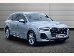 Satellite silver Used 2025 Audi Q7 S-Line SUV | £55,795 (A bit pricey)