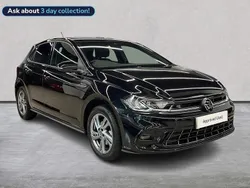 Black Used 2024 VW Polo R-line Hatchback | £21,399 (Fair price)
