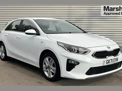 White Used 2021 Kia Ceed 2 Hatchback | £11,990 (Fair price)