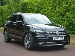 Deep black metallic Used 2020 VW Tiguan R-line SUV | £24,875 (Fair price)