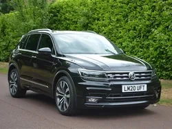 Deep black metallic Used 2020 VW Tiguan R-line SUV | £24,875 (Fair price)