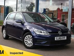 Blue Used 2018 VW Golf VII S Hatchback | £10,575 (Good price)