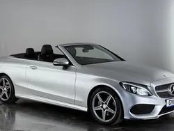 Silver Used 2018 Mercedes C220 AMG line Cabriolet | £17,750 (Good price)