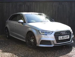 Silver Used 2016 Audi A3 Sportback S-Line Hatchback | £12,490 (Fair price)