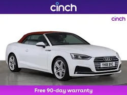 White Used 2018 Audi A5 Cabriolet S-Line Cabriolet | £14,369 (Good price)