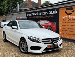 White Used 2016 Mercedes C250 AMG Line Premium Plus Sedan | £14,784 (Fair price)