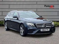 Blue Used 2018 Mercedes E220 AMG Line Premium Estate | £17,857 (Fair price)