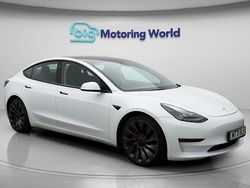 White Used 2021 Tesla Model 3 Performance Sedan | £21,000 (Fair price)