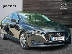 Black Used 2021 Mazda 3 Inclusive Sedan | £16,690 (Fair price)