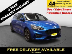 Blue Used 2018 Ford Focus ST-Line X Hatchback | £10,895 (Fair price)