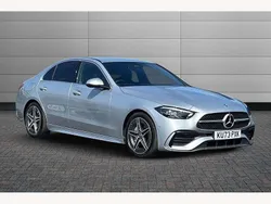 Silver Used 2024 Mercedes C200 AMG line Sedan | £29,555 (Fair price)