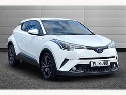 Pure white Used 2018 Toyota C-HR SUV | £13,481 (Fair price)