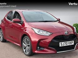 Red Used 2020 Toyota Yaris Hybrid Hatchback | £17,719 (A bit pricey)