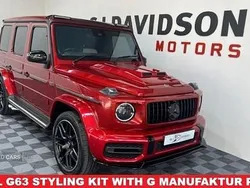 Red Used 2021 Mercedes G400 AMG Line Premium Plus SUV | £104,995 (Fair price)