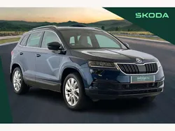 Petrol blue Used 2019 Skoda Karoq SE L SUV | £19,990 (Fair price)