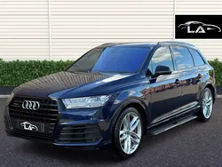 Blue Used 2019 Audi Q7 S-Line SUV | £21,495 (Fair price)