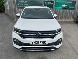Pure white Used 2021 VW T-Cross R-line SUV | £18,491 (Good price)