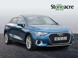 Blue Used 2022 Audi A3 Sportback Sport Hatchback | £19,500 (Fair price)