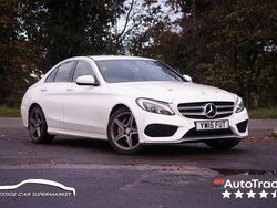 White Used 2015 Mercedes C200 AMG line Sedan | £9,999 (Expensive)