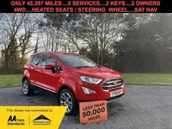 Red Used 2018 Ford Ecosport Titanium SUV | £8,995 (Good price)