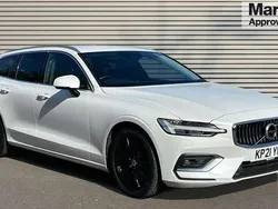 White Used 2021 Volvo V60 Inscription Estate | £20,982 (Fair price)
