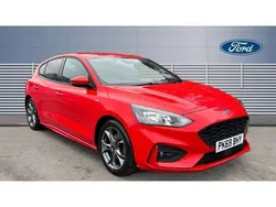 Red Used 2019 Ford Focus ST-Line Hatchback | £12,448 (Fair price)