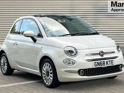White Used 2018 Fiat 500 Lounge Hatchback | £7,072 (Fair price)