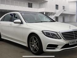 White Used 2015 Mercedes S400L AMG line Sedan | £15,995