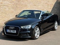 Black Used 2018 Audi A3 Cabriolet S-Line Cabriolet | £13,445 (Fair price)