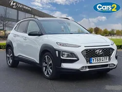 White Used 2019 Hyundai Kona Premium SUV | £15,450 (Fair price)