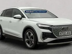 White Used 2022 Audi Q4 e-tron S-Line SUV | £24,648