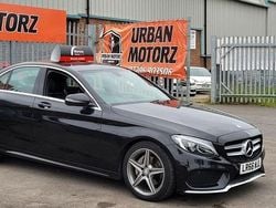 Black Used 2016 Mercedes C220 AMG line Sedan | £10,795 (Fair price)