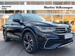 Black Used 2023 VW Tiguan R-line SUV | £31,690 (Fair price)