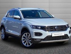White silver Used 2022 VW T-Roc SEL SUV | £23,595 (Fair price)