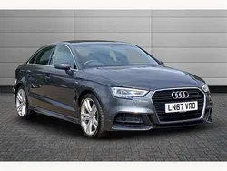 Grey Used 2017 Audi A3 S-Line Sedan | £17,195 (Fair price)
