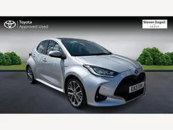 Silver Used 2021 Toyota Yaris Hybrid Hatchback | £19,395 (Expensive)