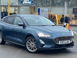 Blue Used 2022 Ford Focus Titanium X Hatchback | £16,880 (Fair price)