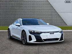 White Used 2023 Audi e-tron GT quattro Comfort Sedan | £55,595 (Expensive)