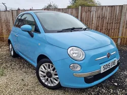 Blue Used 2015 Fiat 500 Lounge Hatchback | £4,295 (Good price)