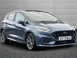 Chrome blue Used 2023 Ford Fiesta ST-Line Hatchback | £14,550 (Fair price)